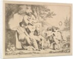 Three Putti Dancing to a Piper, March 1, 1780 by Charles Reuben Ryley