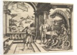 David playing the harp before Saul, 1531 by Christoph Bockstorffer