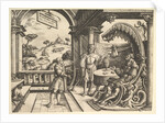 David playing the harp before Saul, 1531 by Christoph Bockstorffer