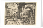 David playing the harp before Saul, 1531 by Christoph Bockstorffer