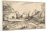 The Swan's Inn, plate 6 from Regiunculae et Villae Aliquot Ducatus Brabantiae, ca. 1610 by Claes Jansz Visscher