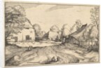 The Swan's Inn, plate 6 from Regiunculae et Villae Aliquot Ducatus Brabantiae, ca. 1610 by Claes Jansz Visscher
