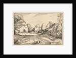 The Swan's Inn, plate 6 from Regiunculae et Villae Aliquot Ducatus Brabantiae, ca. 1610 by Claes Jansz Visscher