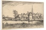Pond and a Village, plate 15 from Regiunculae et Villae Aliquot Ducatus Brabantiae, ca. 1610 by Claes Jansz Visscher