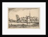 Pond and a Village, plate 15 from Regiunculae et Villae Aliquot Ducatus Brabantiae, ca. 1610 by Claes Jansz Visscher