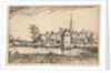 Pond and a Village, plate 15 from Regiunculae et Villae Aliquot Ducatus Brabantiae, ca. 1610 by Claes Jansz Visscher