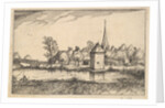 Pond and a Village, plate 15 from Regiunculae et Villae Aliquot Ducatus Brabantiae, ca. 1610 by Claes Jansz Visscher