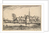 Pond and a Village, plate 15 from Regiunculae et Villae Aliquot Ducatus Brabantiae, ca. 1610 by Claes Jansz Visscher