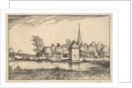 Pond and a Village, plate 15 from Regiunculae et Villae Aliquot Ducatus Brabantiae, ca. 1610 by Claes Jansz Visscher
