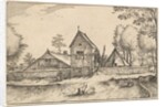 Large Walled Farm, plate 23 from Regiunculae et Villae Aliquot Ducatus Brabantiae, ca. 1610 by Claes Jansz Visscher