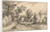 A Village Road, plate 7 from Regiunculae et Villae Aliquot Ducatus Brabantiae, ca. 1610 by Claes Jansz Visscher