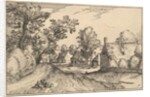 A Village Road, plate 7 from Regiunculae et Villae Aliquot Ducatus Brabantiae, ca. 1610 by Claes Jansz Visscher