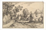 A Village Road, plate 7 from Regiunculae et Villae Aliquot Ducatus Brabantiae, ca. 1610 by Claes Jansz Visscher