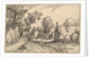 A Village Road, plate 7 from Regiunculae et Villae Aliquot Ducatus Brabantiae, ca. 1610 by Claes Jansz Visscher