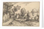 A Village Road, plate 7 from Regiunculae et Villae Aliquot Ducatus Brabantiae, ca. 1610 by Claes Jansz Visscher