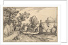 A Village Road, plate 7 from Regiunculae et Villae Aliquot Ducatus Brabantiae, ca. 1610 by Claes Jansz Visscher