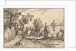 A Village Road, plate 7 from Regiunculae et Villae Aliquot Ducatus Brabantiae, ca. 1610 by Claes Jansz Visscher