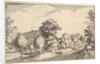 Village Road, plate 12 from Regiunculae et Villae Aliquot Ducatus Brabantiae, ca. 1610 by Claes Jansz Visscher