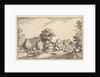 Village Road, plate 12 from Regiunculae et Villae Aliquot Ducatus Brabantiae, ca. 1610 by Claes Jansz Visscher
