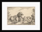 Village Road, plate 12 from Regiunculae et Villae Aliquot Ducatus Brabantiae, ca. 1610 by Claes Jansz Visscher