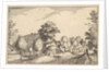 Village Road, plate 12 from Regiunculae et Villae Aliquot Ducatus Brabantiae, ca. 1610 by Claes Jansz Visscher