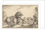 Village Road, plate 12 from Regiunculae et Villae Aliquot Ducatus Brabantiae, ca. 1610 by Claes Jansz Visscher