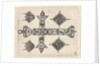 Blackwork Print with a Latin Cross and Four Motifs, ca. 1620 by Claes Jansz Visscher