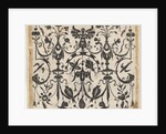 Blackwork Print with a Symmetric Grotesque Pattern, ca. 1620 by Claes Jansz Visscher