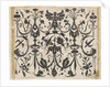 Blackwork Print with a Symmetric Grotesque Pattern, ca. 1620 by Claes Jansz Visscher