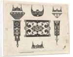 Blackwork Print with Nine Motifs, ca. 1620 by Claes Jansz Visscher