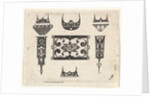Blackwork Print with Nine Motifs, ca. 1620 by Claes Jansz Visscher