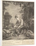 The Little Farm Girl, ca. 1753 by Claude Augustin Duflos le Jeune