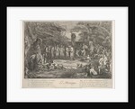 The Marriage: in a forest, an old satyr marries the betrothed in cen…, ca. 1700-1720 by Claude Gillot