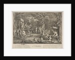 The Education: in a forest, to right an old satyr instructor holdin…, ca. 1700-1720 by Claude Gillot