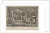The Education: in a forest, to right an old satyr instructor holdin…, ca. 1700-1720 by Claude Gillot