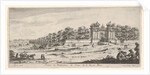 View of the gate of the residence of the Queen Mother, from the series 'Views and new …, ca. 1644 by Claude Goyrand