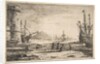 Harbour with a Large Tower, ca. 1641 by Claude Lorrain