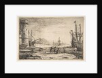Harbour with a Large Tower, ca. 1641 by Claude Lorrain