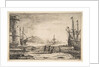 Harbour with a Large Tower, ca. 1641 by Claude Lorrain
