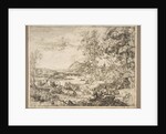 Shepherd and Shepherdess Conversing in a Landscape, ca. 1651 by Claude Lorrain