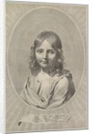 Bust of Jesus as a Child in an Oval by Claude Mellan