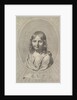 Bust of Jesus as a Child in an Oval by Claude Mellan