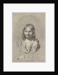 Bust of Jesus as a Child in an Oval by Claude Mellan