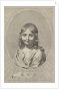 Bust of Jesus as a Child in an Oval by Claude Mellan