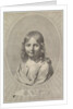 Bust of Jesus as a Child in an Oval by Claude Mellan