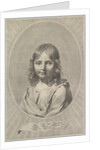 Bust of Jesus as a Child in an Oval by Claude Mellan