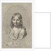 Bust of Jesus as a Child in an Oval by Claude Mellan