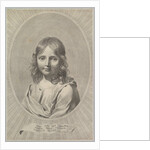 Bust of Jesus as a Child in an Oval by Claude Mellan