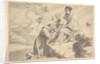 St. Francis of Assisi Adoring the Christ Child on the Virgin's Lap by Claude Mellan