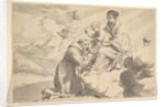 St. Francis of Assisi Adoring the Christ Child on the Virgin's Lap by Claude Mellan